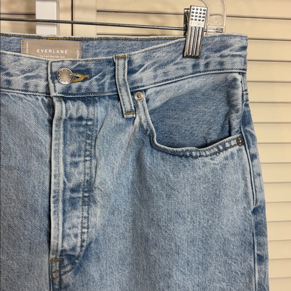 Everlane Straight Leg Jeans Rigid Way High 100% Organic Cotton Sz 29 - Picture 8 of 15